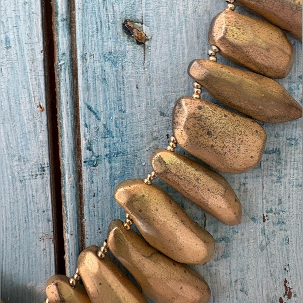 Fun & Unique Gold Nugget Necklace - Picture 9 of 10